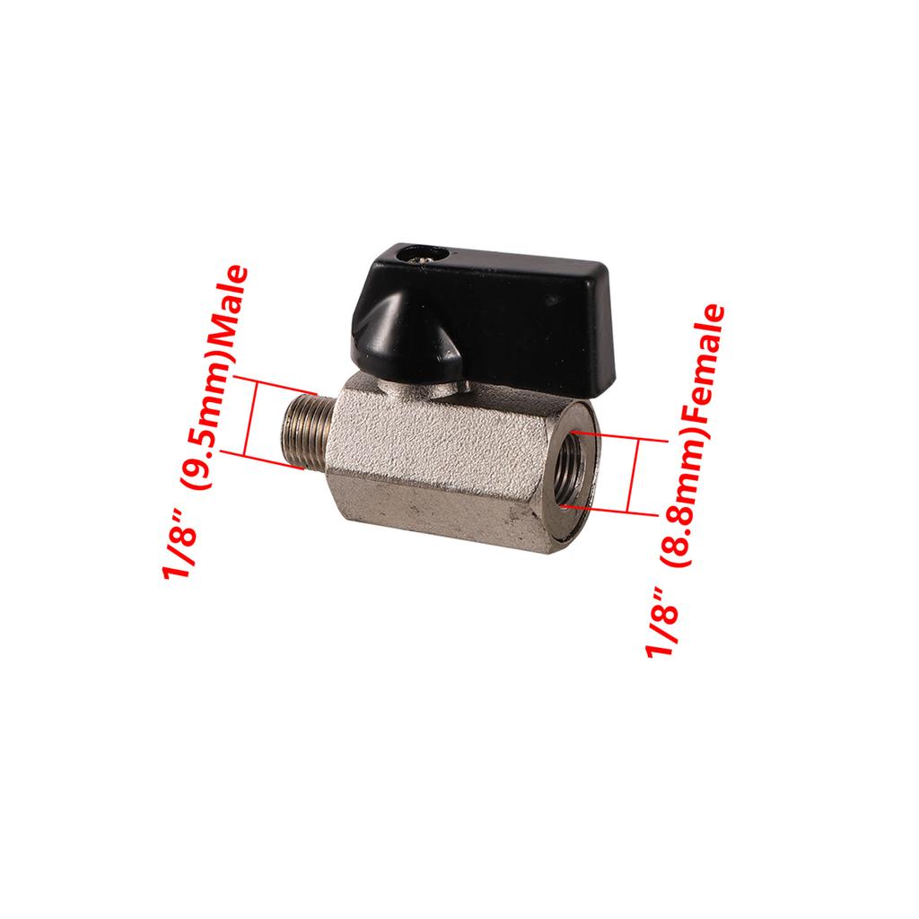 1/8" 1/4" 3/8" 1/2" BSP Male/Female Thread Mini Brass Ball Valve Air Compressor Switch Garden Irrigation Water Shut Off Valve