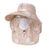 Ladies tea picking hat summer thin mesh breathable mask sun protection sunshade bucket hat hat for farm work
