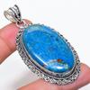 Natural Lapis Lazuli Gemstone 925 Sterling Silver Jewelry Pendant 2.60" AP-14170