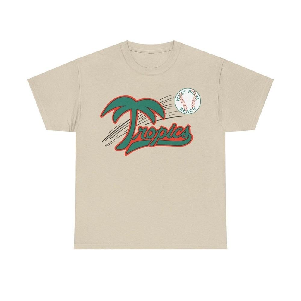 

West Palm Beach Tropics Senior Nostalgic Retro Baseball Team T-shirt 3XL