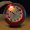 Analogue Talking Clock Silent Non Ticking Analog Alarm Clock, Time Teaching Design With Football Shape Desk Clock And Clear Clock Face, EasyRead For C