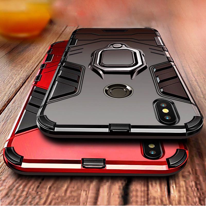 Suitable for iPhone Samsung Huawei Xiaomi Shockproof Armor Bracket PC + TPU Bracket Cover