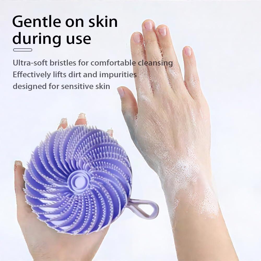 Massage Soft Bristle Shower Brush Soft Silicone Bath Brush Portable Body Shampoo Brush  Skin Care