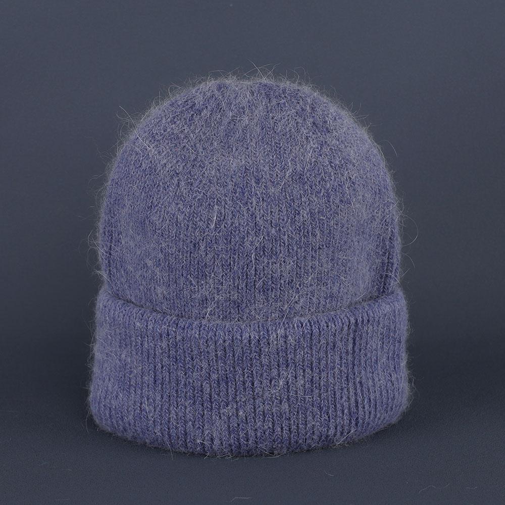 2023 new  Hot Selling Winter Hat Real Rabbit Fur Winter Hats For Women Fashion Warm Beanie Hats Solid Adult Cover Head Cap