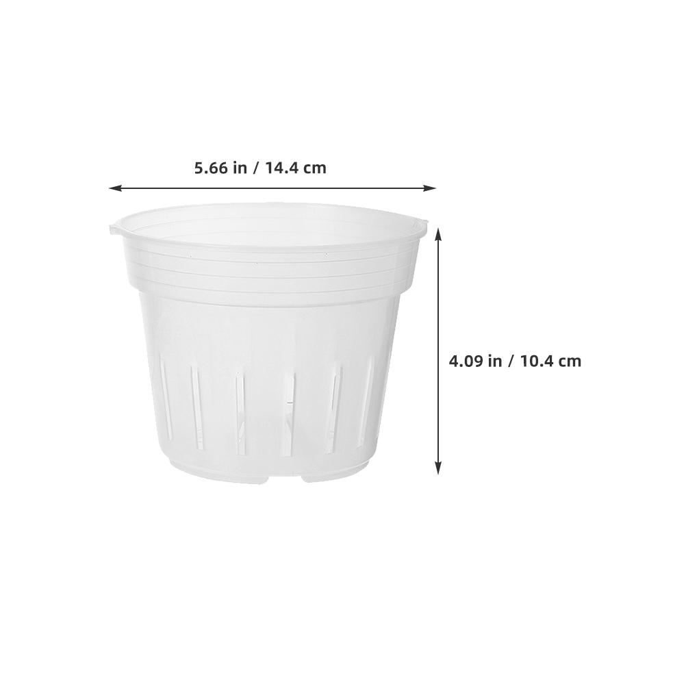 3Pcs Butterfly Orchid Plant Pots Transparent Slotted Design for Root Aeration Healthy Growth Clear Plastic Nursery Flower