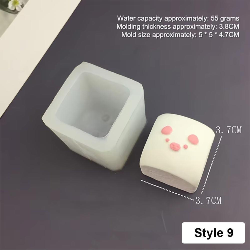 

1Pcs Animal Bunny Kitten Silicone Mold Multifunctional Baking Mould New Candle Mold Bakeware Tool Style 9