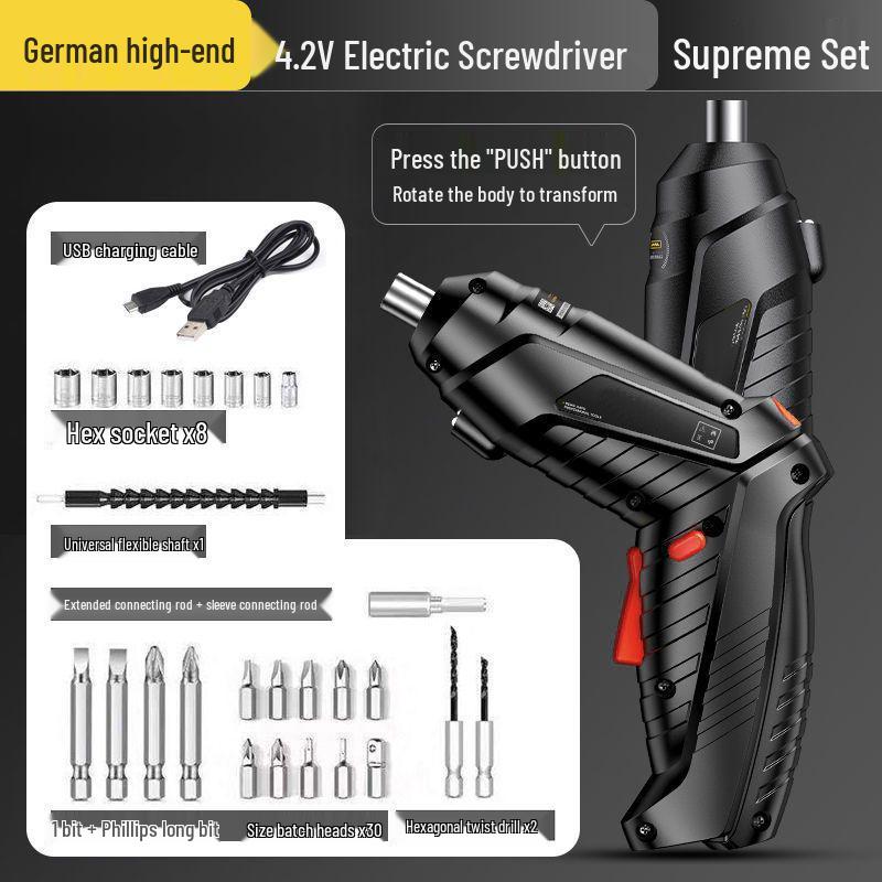 Multi-Functional Mini Electric Screwdriver & Lithium Hand Drill