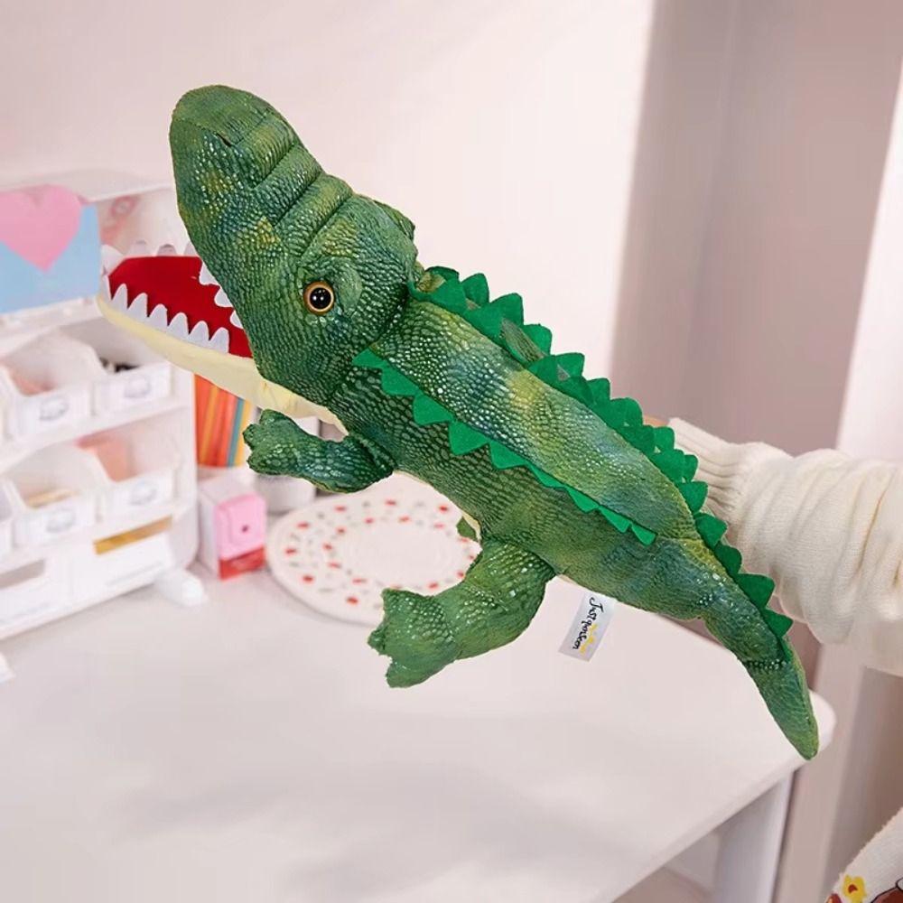 Lizard Snake Animal Hand Puppet Frog Crocodile Storytelling Puppet Plush Hand Puppet Role-playing