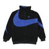 Nike Big Swoosh Reversible Boa Jacket Black Game Royal