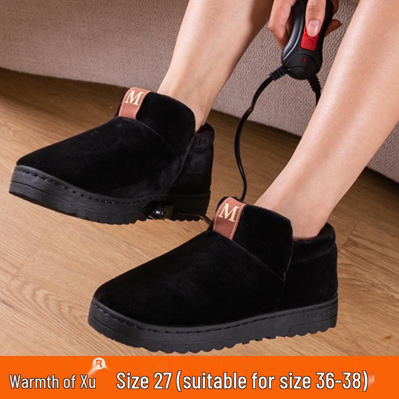Damen Beheizbare Hausschuhe zum Gehen - Wiederaufladbare Winter Büro Fußwärmer