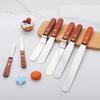 4/6/8/10/12Inch Stainless Steel With Wood Handle Cake Spatula Butter Cream Icing Frosting Kitchen Knife DIY Cake Tools