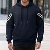 Autumn/Winter Jacquard Heavyweight Men's Warm Hooded Outdoor Sports Hoodie