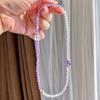 4Mm High Quality Natural Amethyst White Crystal Design Multi-Circle Bracelet Bracelet