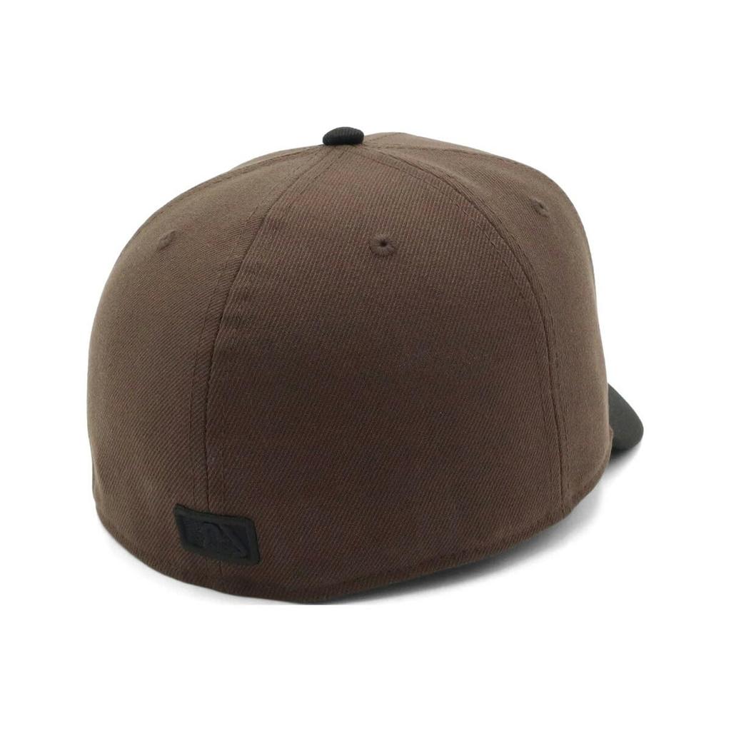New Era 59Fifty ONSPOTZ SD 7 San Diego Padres Zweifarbige Kappe, Exklusiv, Walnuss/Schwarz, 1/2" Vorgekrümmt,