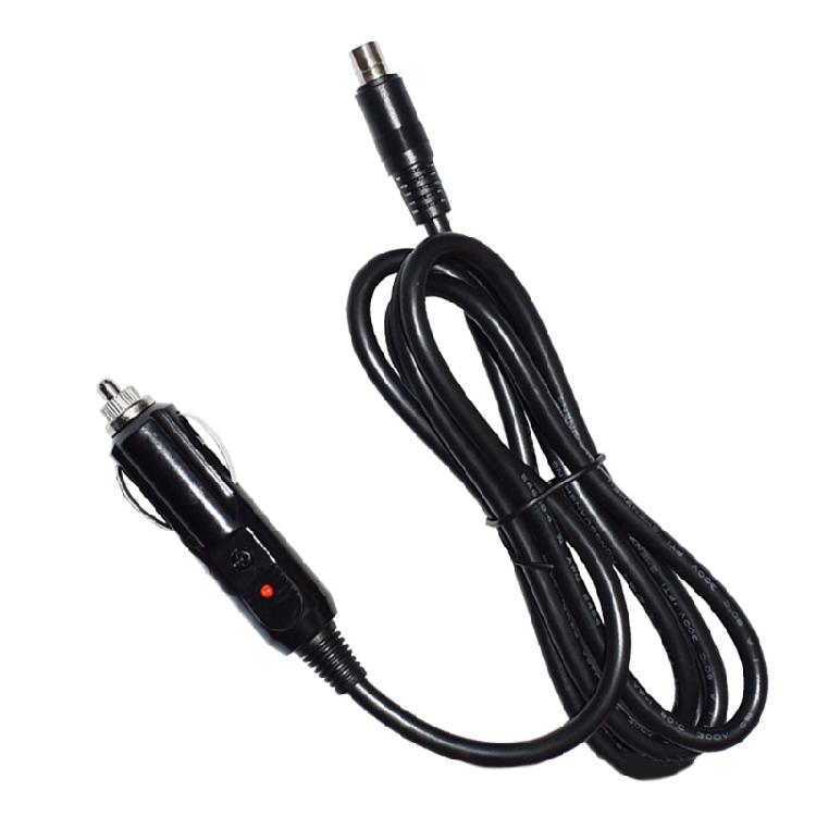 1.5M Car Charger Male Plug to DC8020 Adapter Cord Easy Connection Line with Indication Light for Mobile Power Supply
