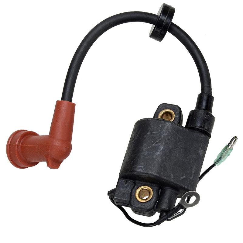 Ignition Coil Assembly Black Fit for Yamaha Outboard 2 Stroke 60 70HP 6H3-85570-10-00