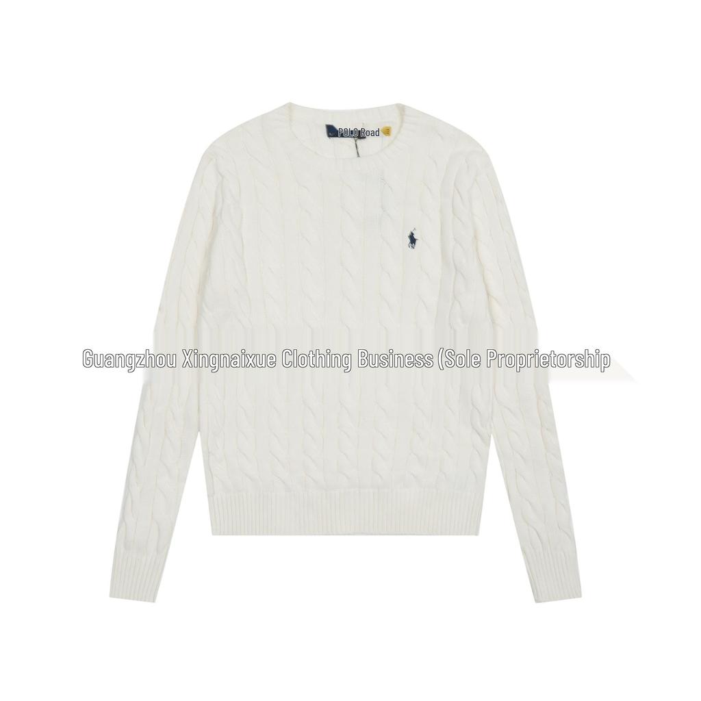 Hochwertiger Ralph RL Klassischer Unisex Strickpullover