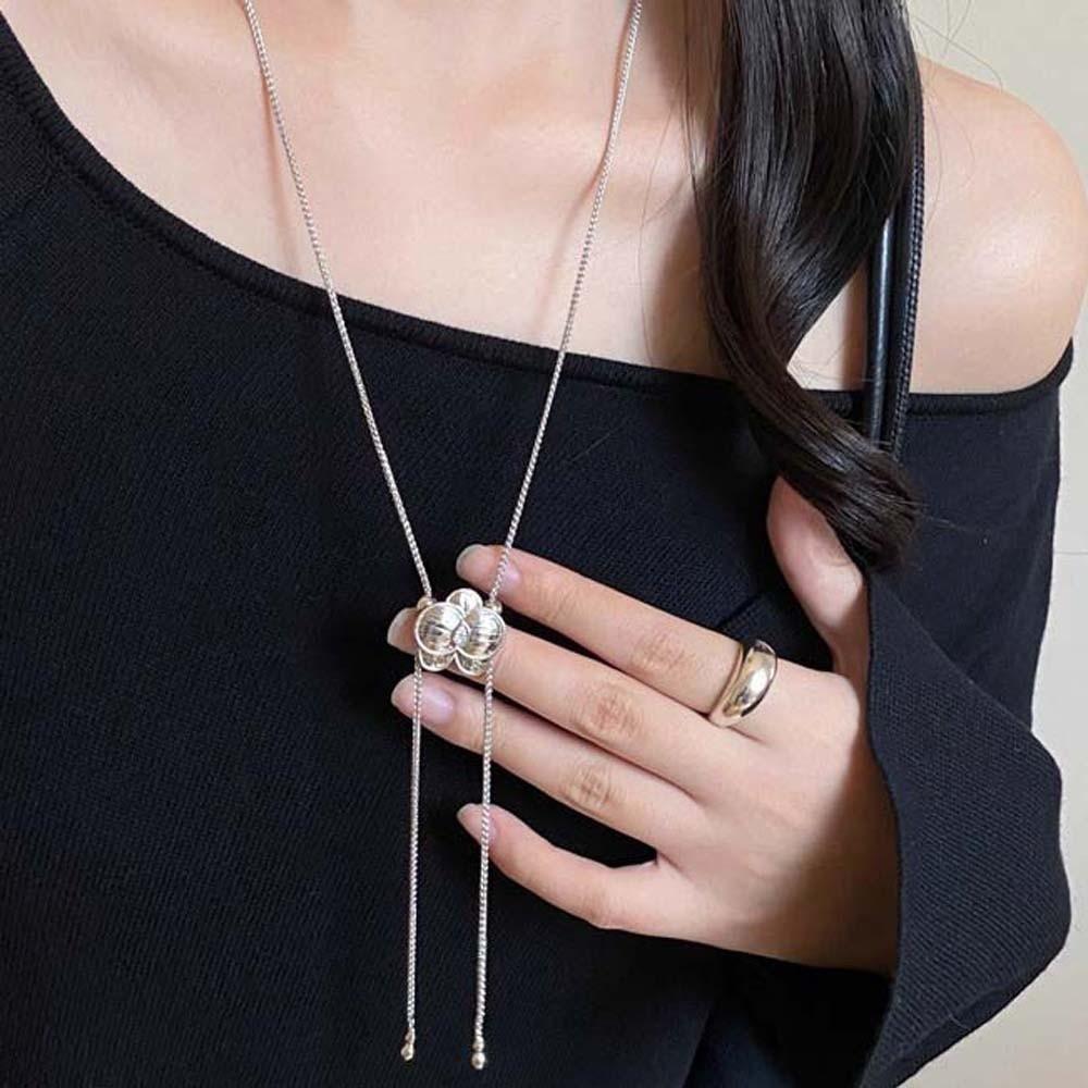 Moth Orchid Golden Collarbone Chain Luxury Exquisite Neck Pendant  Women