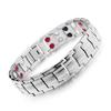 Stainless Steel Magnetic Double-Row Mens Bracelet Geometric Design Gift Office Professionals
