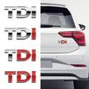 Srebrne logo TDI 3D Metalowe Naklejka na tylną klapę samochodu Dla Volkswagen POLO passat b5 b6 b7 golf 4 5 6 7 vw Tiguan Jetta Golf MK7 MK5