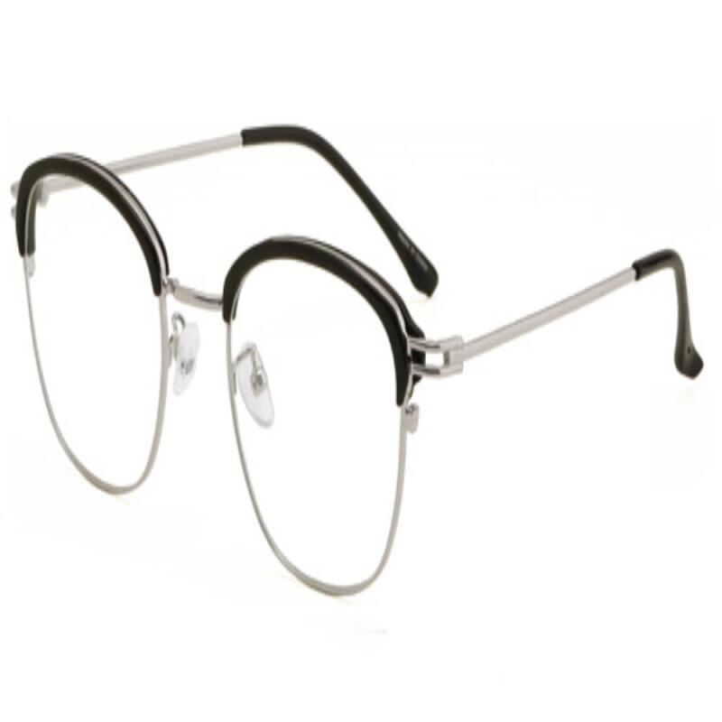 Men s and Women s Gold-rimmed Black Point Glasses G0992_Brown-Gold