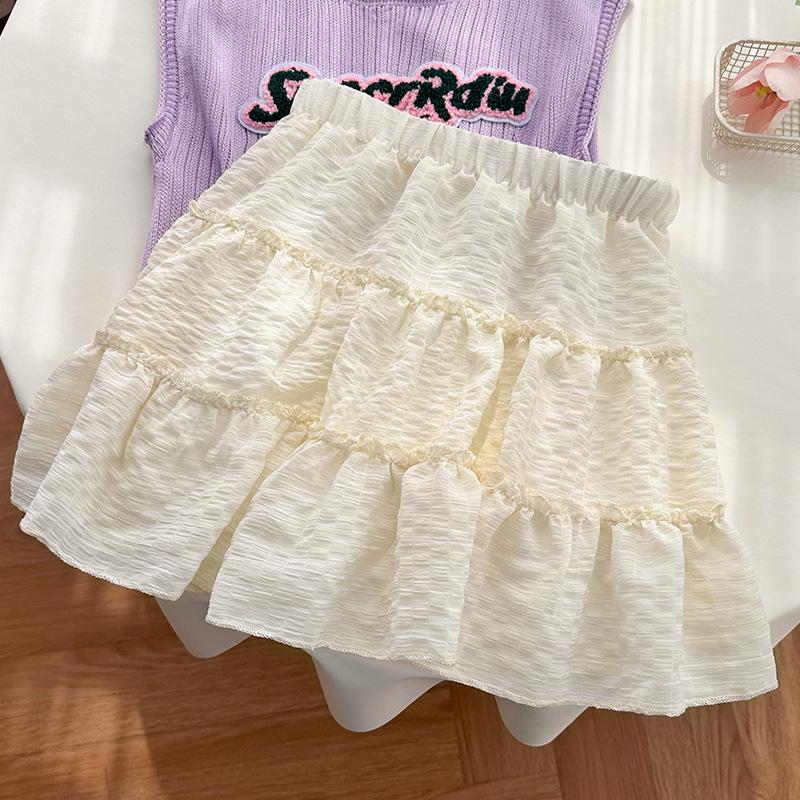 

Новая юбка А-силуэта с высокой талией, маленькая юбка-пачка, короткая юбка. S грязно-белый