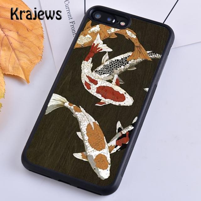 Krajews Koi Carp Fish Soft Phone Case Cover For IPhone 18 17 Air 16 15 14 plus 11 12 13 pro max coque Shell Fundas