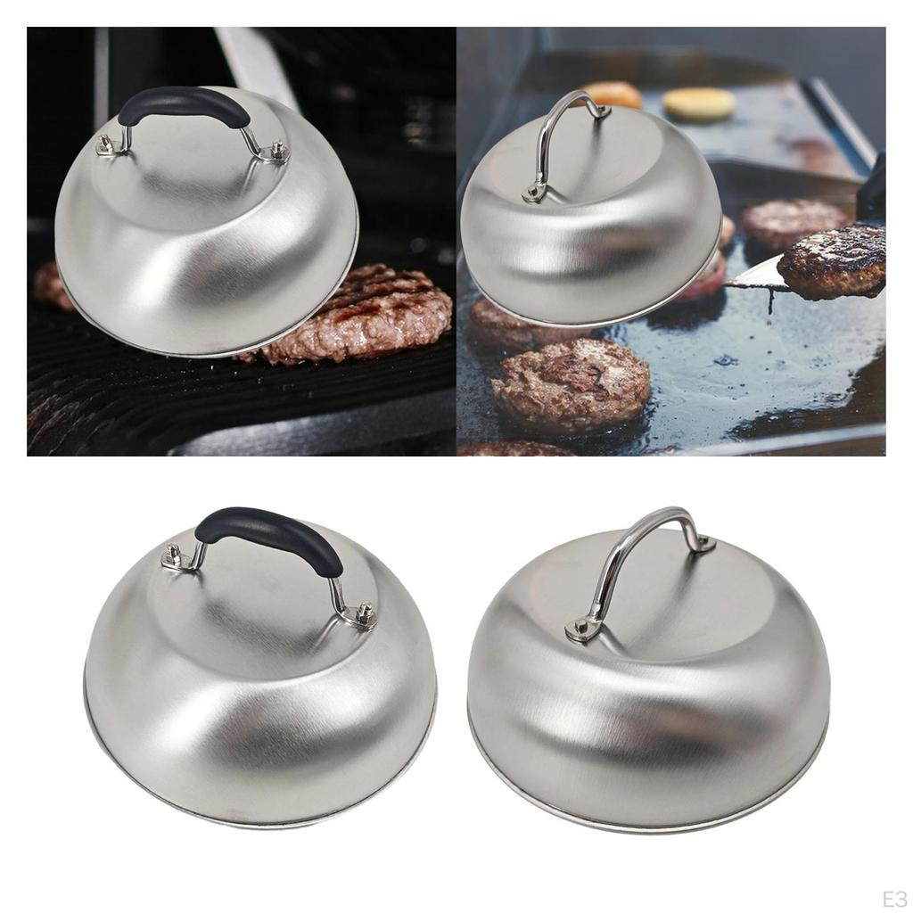 Basting Cover Cheese Melting Dome 9" Multipurpose Grill Lid Steaming for Household Flat Top