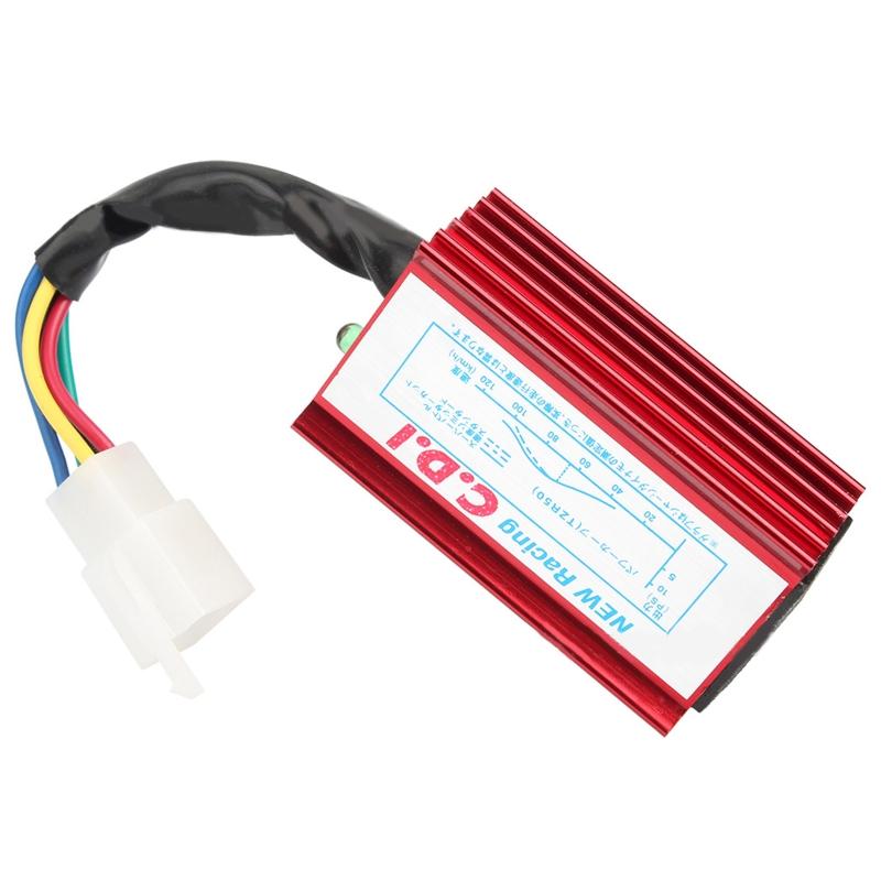 High Performance 5 Pin Racing Ignition Coil for Spark Plug CDI for 50cc-160cc ATV Go Kart Moped Quad Pit Dirt Bike