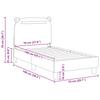 Kids Bed Frame with Headboard Pink 70 X 140 Cm Fabric