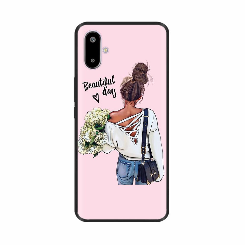 For Samsung Galaxy F06 Case M06 Flower Soft Silicone Back Cover For Samsung M06 Case Phone Cover Shockproof Bumper Fundas Shells