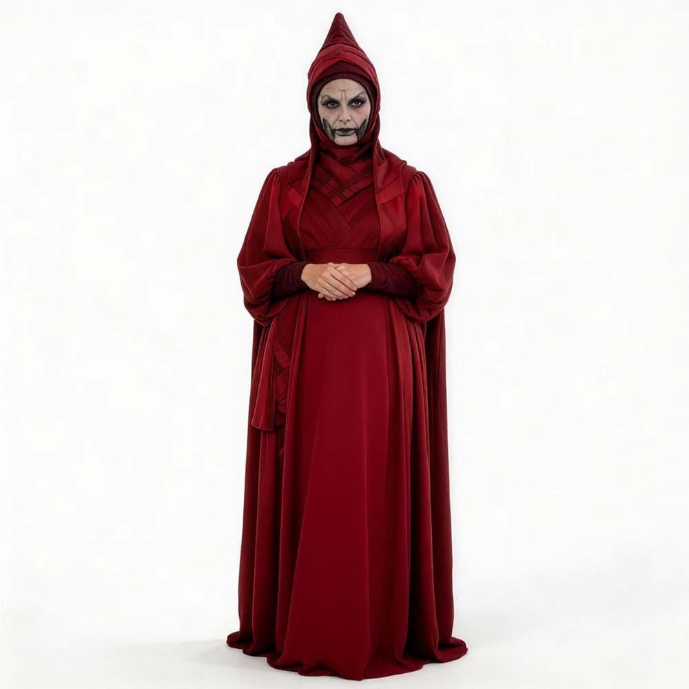 Star Wars Mother Talzin Cosplay Costume Red Robe Nightsister Halloween Witch Outfit