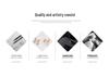 Korean Style Elegant Diamond Inlaid H-Shaped Metal Stud Earrings for Women