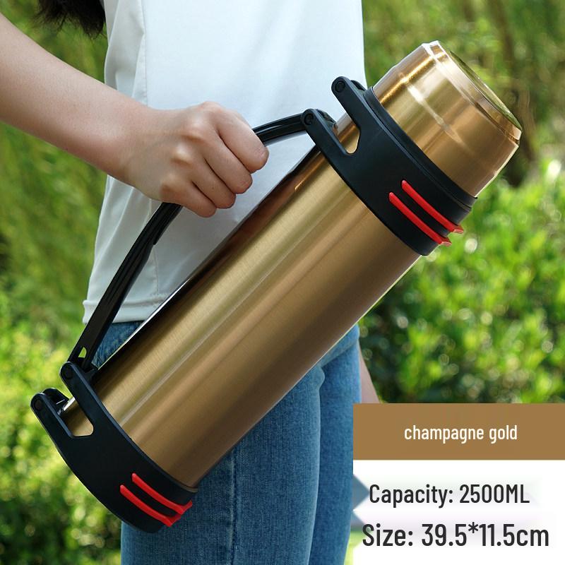 304 Stainless Steel 5L Thermos Flask - Large Capacity, Portable for Men & Women, Outdoor Car Use, Household Hot Water Bottle