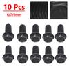 For Cutting Machine Screw Hex Flange Left Hand Thread Brand New