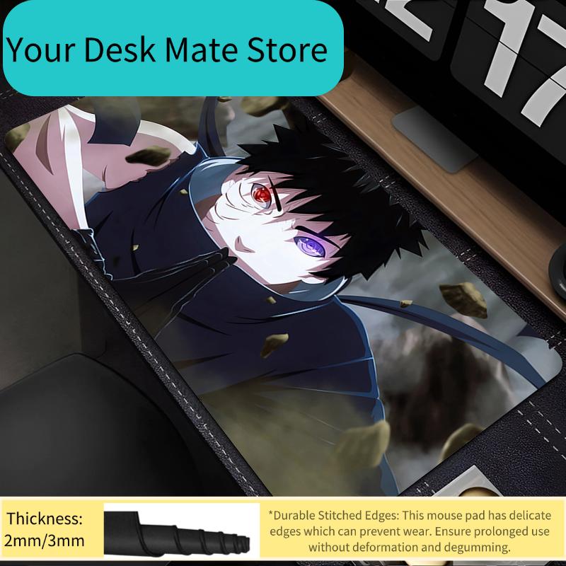 90x40cm Mouse Pad Anime Naruto Obito Uchiha Gamer Computer xxl Mousepad Gaming Accessories Tablet Varmilo Keyboard Pad Mausepad
