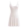 Pink Stereo Silm V-neck Strap Dress Ballet