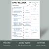 Tiankool To Do List Notepad - Daily To Do List with Priorities, Hourly Scheduler and Notes - Daily Planner Notepad for Work, Study, Appointments, 60
