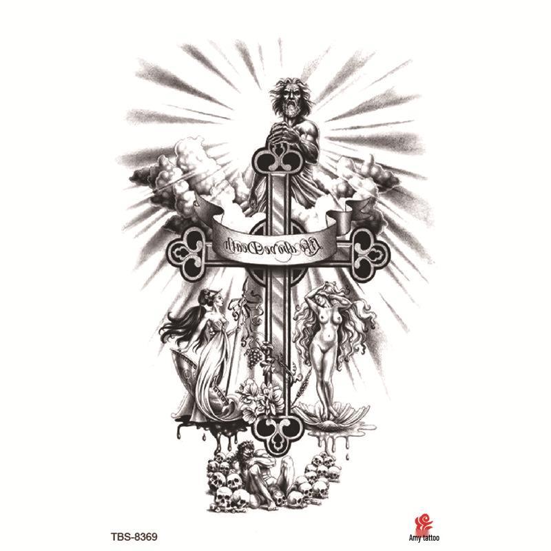 Set mic de tatuaje autocolante totem și simbol impermeabile pentru antebraț