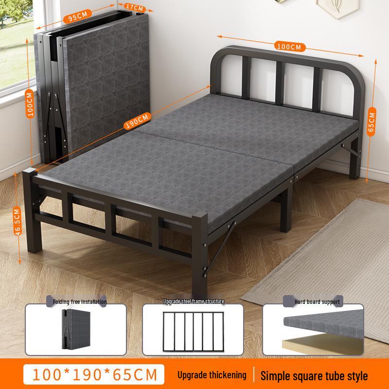 Portable Folding Recliner: Multi-Functional Single Bed for Home, Office, or Camping