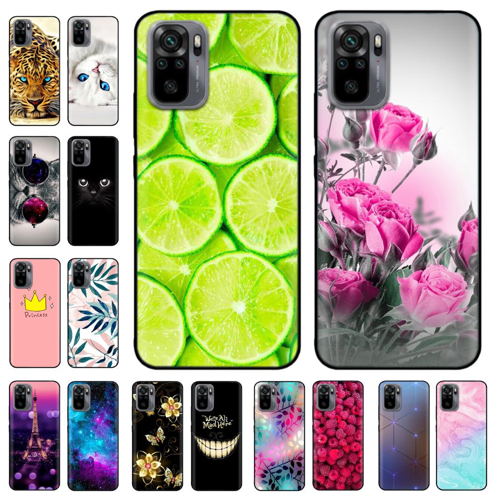 Custodia per Xiaomi Redmi Note 10 Custodia Note 10S Silicone Morbido TPU Fundas Cover per Redmi Note 10 Pro Versione Globale Paraurti per Telefono
