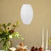 Handmade Oval Paper Lantern Shade Foldable Pendant Lampshade Ceiling Hanging Lamp Cover for Home Decor Bedroom Living Room