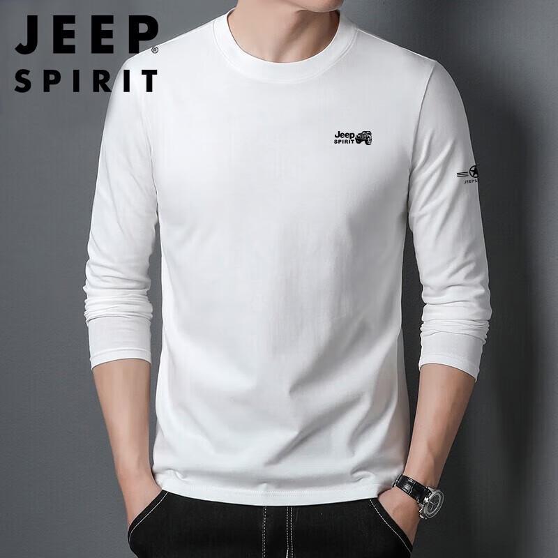 JEEP SPIRIT Men's Long Sleeve Crew Neck Top