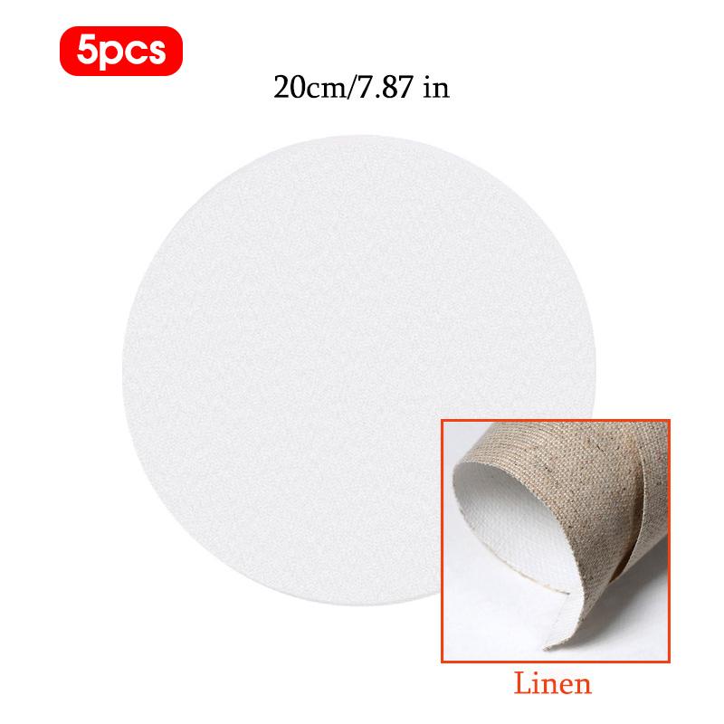 5 Stück Leinwandleer, Holzrahmen, Leinen-Malplatte, Künstler Kinder Anfänger Übung Kunstbedarf, DIY Graffiti, HB-03