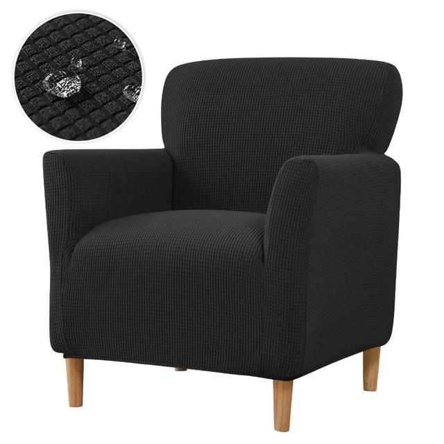 Waterdichte Jacquard Kleine Enkele Bankhoes Elastische Fauteuilhoes Ontworpen Voor Woonkamer Kamerruimte Anti-VUIL Stoelbeschermer Niet 100% Waterdicht 1 Piece