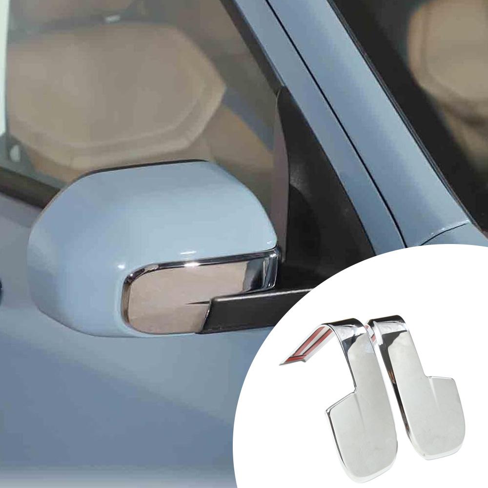 

2pcs Carbon Fiber Black/Chrome Door Side Rear View Mirror Cover Cap Trim for Ford Maverick 2026 2026 2026 2026 2026 LHD