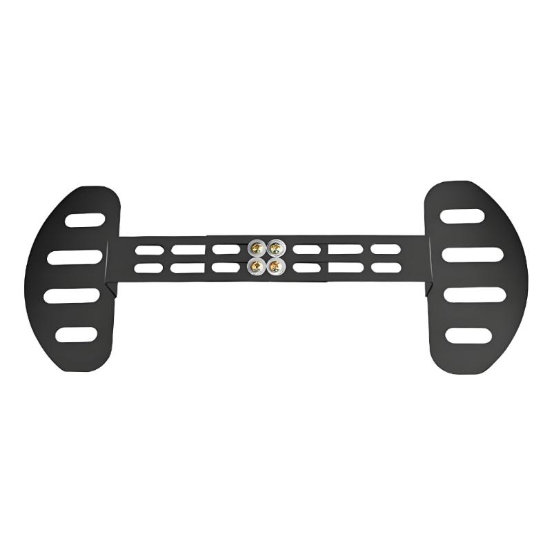 Electric Kickboard Deck Footrest Part, Front Support Piece with Sliding 20 To 35 Cm Metal Mount and Black Finish for Front Section Use and Deck Area