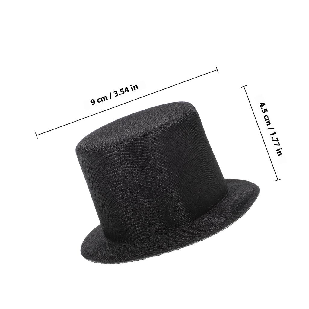 2Pcs Mini Snowman Hats Small Tops Lightweight Small Hats for Crafts Christmas Decoration Party Accessories Tiny Hat