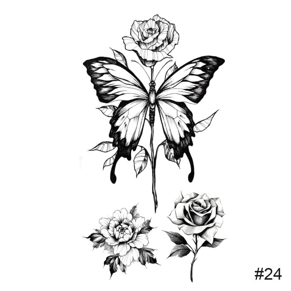 Temporary Small Fresh Colorful Tattoo Stickers Waterproof Long Lasting Tattoo Stickers Body Art Paste Painting Tattoo