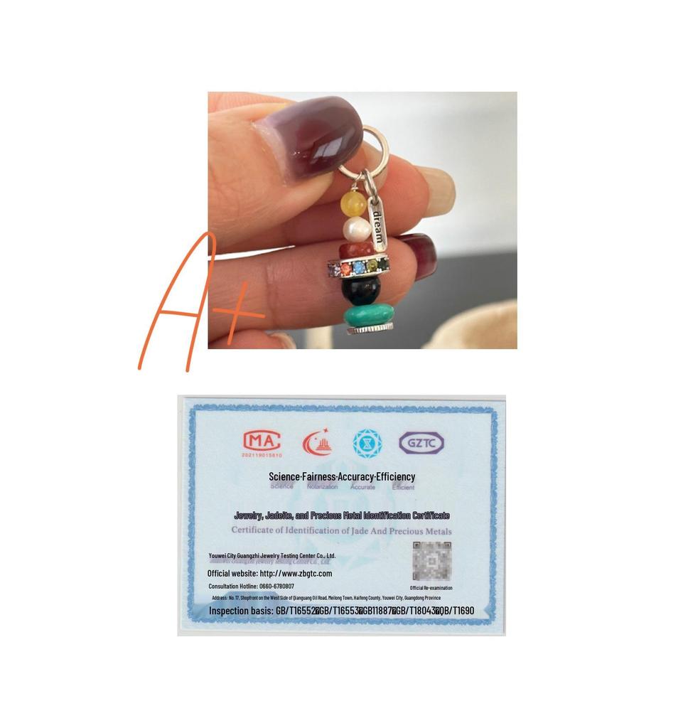 S925 Sterling Silver Agate Beads Pendant Necklace with Jade, Freshwater Pearl, and Turquoise Design for Women